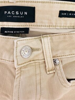 PacSun Slim Active Stretch Beige/Tan Jeans